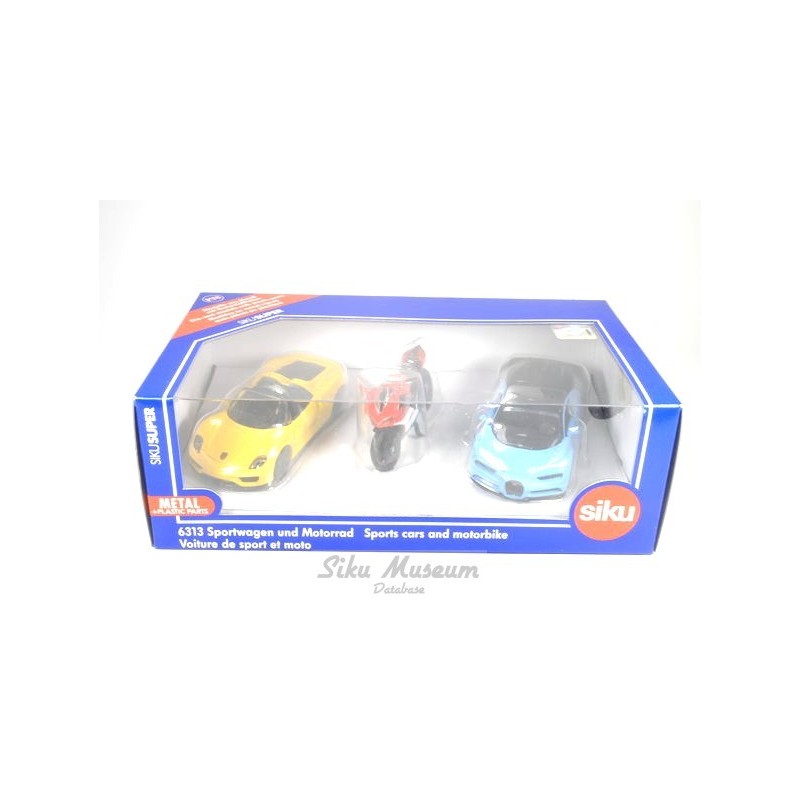 Sportwagens en motor set