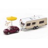 Porsche Macan with Dethleff caravan