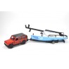 Mercedes AMG G65 with boat trailer