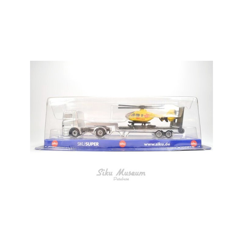 Mercedes Actros low loader with helicopter