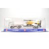 Mercedes Actros low loader with helicopter