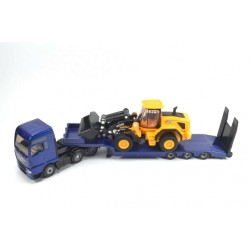 MAN TG-A with low loader and JCB wheel loader
