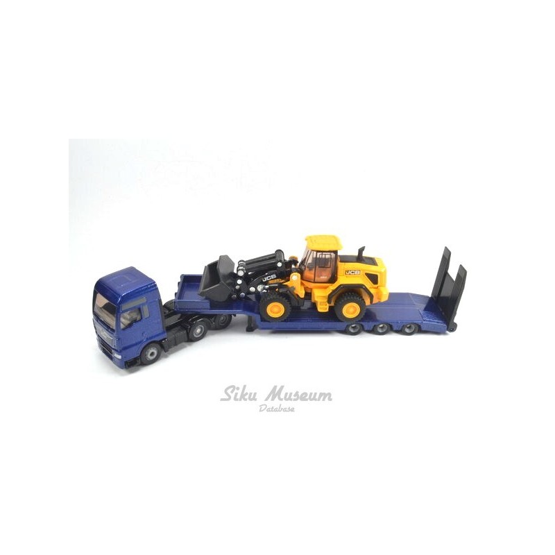 MAN TG-A with low loader and JCB wheel loader