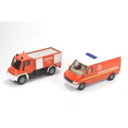 Unimog U400 met Mercedes Sprinter Pompiers