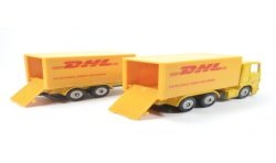 Scania R380 box truck with trailer DHL