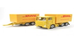 Scania R380 box truck with trailer DHL