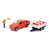 Volkswagen Amarok with tipping trailer