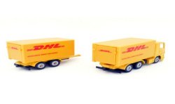 Scania R380 box truck with trailer DHL