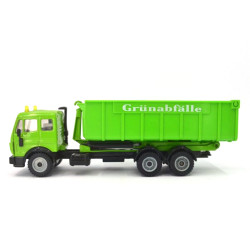 Mercedes SK Abrollkipper mit Hochmulde Grünabfälle