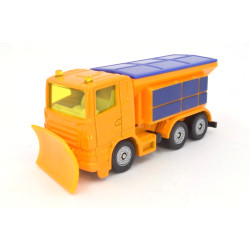Scania R380 snow plow with salt spreader