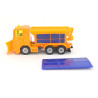 Scania R380 snow plow with salt spreader