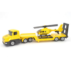 Scania CT14 torpedo met dieplader en helicopter ÖAMTC