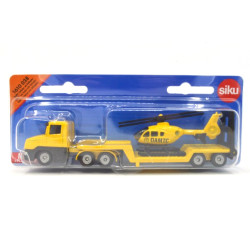Scania CT14 torpedo met dieplader en helicopter ÖAMTC