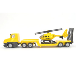 Scania CT14 torpedo met dieplader en helicopter ÖAMTC