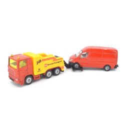 Scania R380 tow truck with van