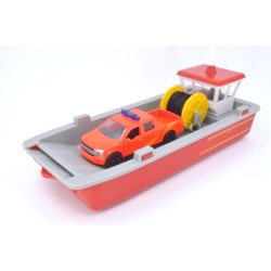 Fire boat with Ford F-150 pickup