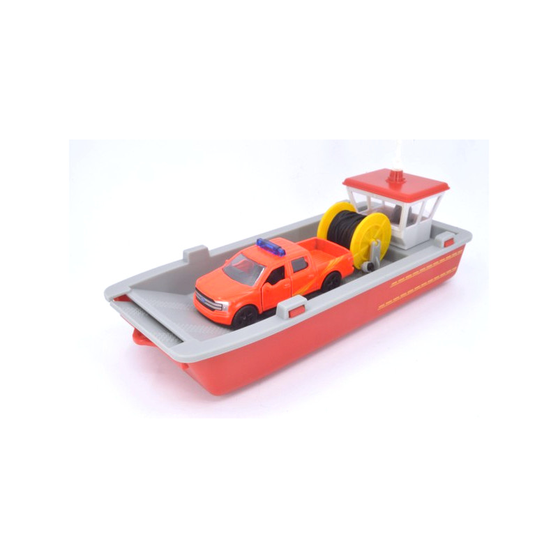 Fire boat with Ford F-150 pickup