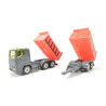 Scania R380 met kiepbak en kiepaanhangwagen