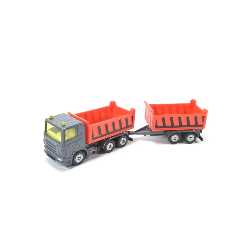 Scania R380 met kiepbak en kiepaanhangwagen