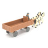 Wagen met twee paarden