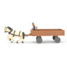Wagen met twee paarden