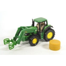 John Deere with haybale grabber