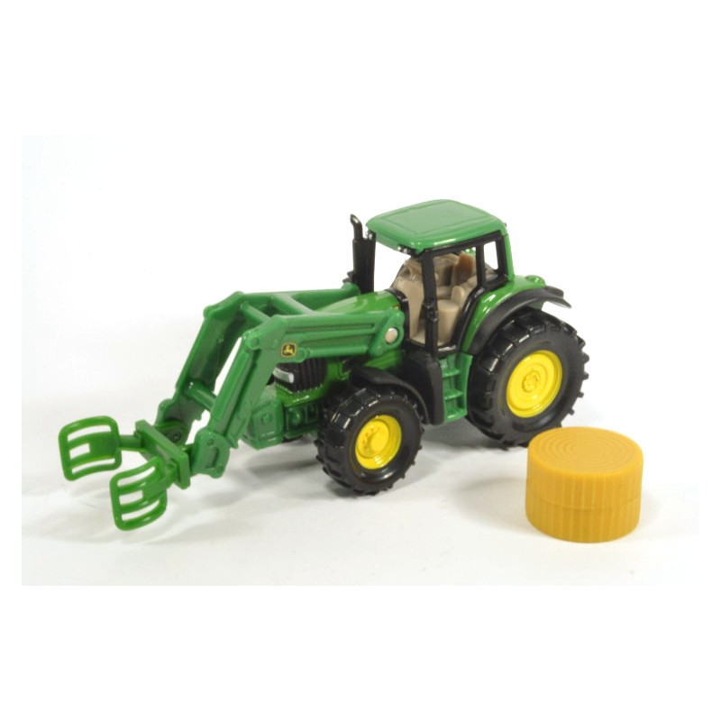 John Deere with haybale grabber