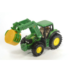 John Deere with haybale grabber