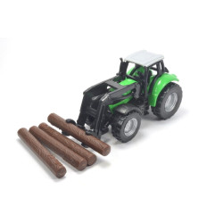 Deutz Agrotron with front loader and tree