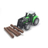 Deutz Agrotron with front loader and tree