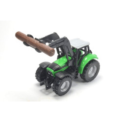 Deutz Agrotron with front loader and tree