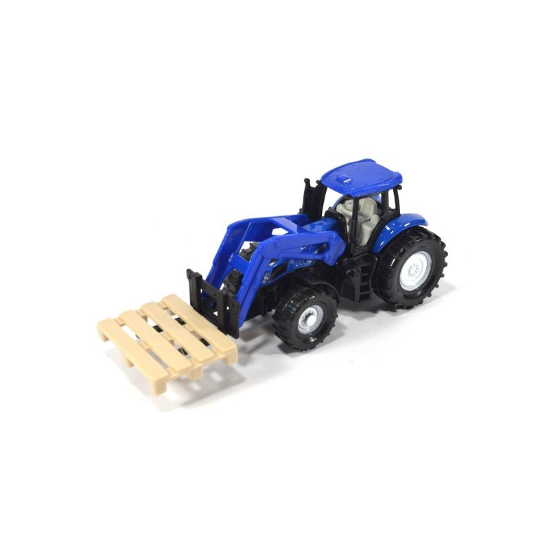 New Holland Traktor mit Palettengabel u. Palette