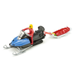 Snowmobile with rescue sled