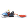 Snowmobile with rescue sled