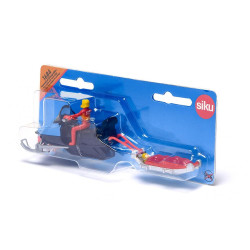 Snowmobile with rescue sled