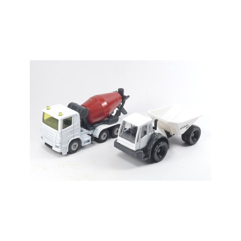 Scania R380 concrete truck with Bergmann 3012 dumper