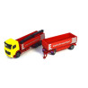 Mercedes Actros construction materials truck with trailer