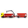 Mercedes Actros construction materials truck with trailer