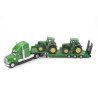 Freightliner Coronado with low loader and John Deere tractors