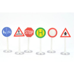Traffic signs, 6 pieces