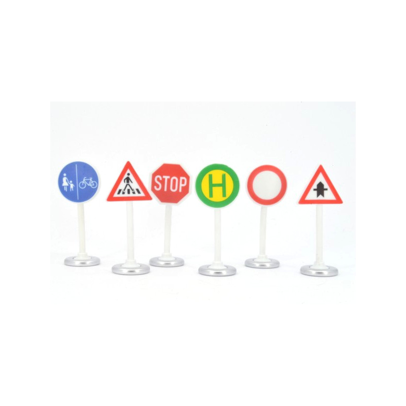 Traffic signs, 6 pieces