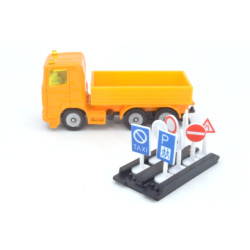 Scania R380 truck with traffic signs