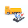 Scania R380 truck with traffic signs