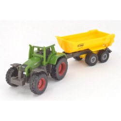 Fendt Favorit 926 Vario tractor with Krampe half-pipe tipper