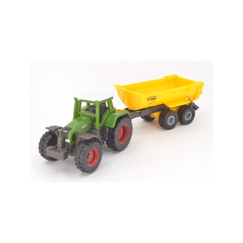 Fendt Favorit 926 Vario tractor with Krampe half-pipe tipper