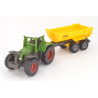 Fendt Favorit 926 Vario tractor with Krampe half-pipe tipper