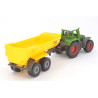Fendt Favorit 926 Vario tractor with Krampe half-pipe tipper