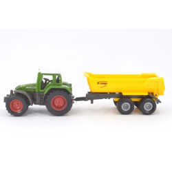 Fendt Favorit 926 Vario tractor with Krampe half-pipe tipper
