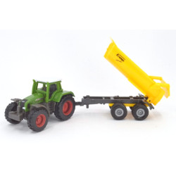 Fendt Favorit 926 Vario tractor with Krampe half-pipe tipper