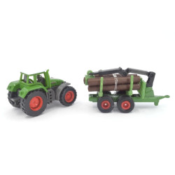 Fendt Favorit 926 Vario with forestry trailer